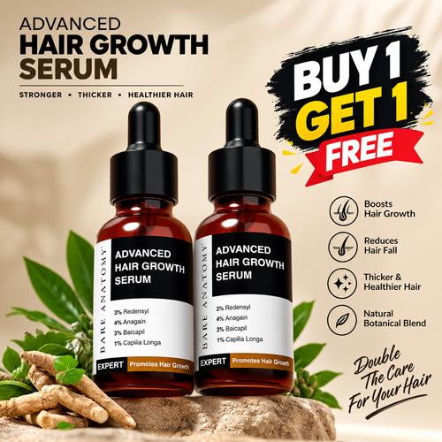 Advanced Hair Growth Serum With 3% Redensyl, 4% Anagain, & 1% Capilia Longa - 30 ml